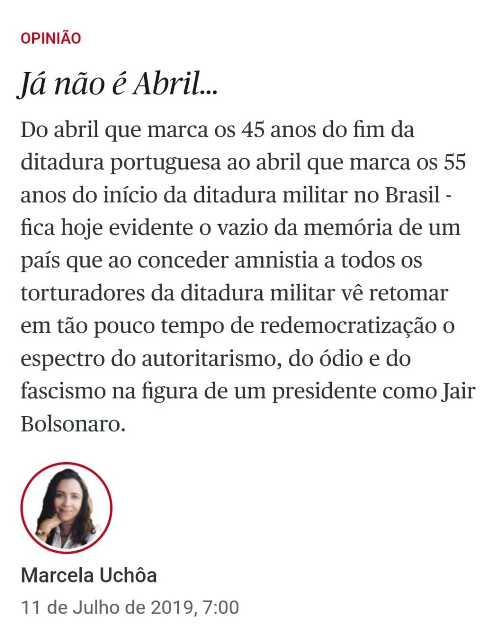 [Público] Já não é&nbsp;Abril…