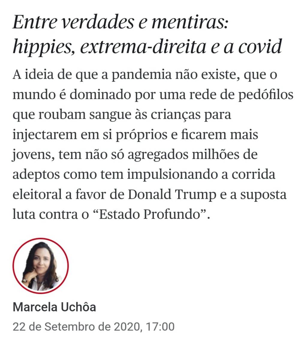 [Público] Entre verdades e mentiras: hippies, extrema-direita e a&nbsp;covid