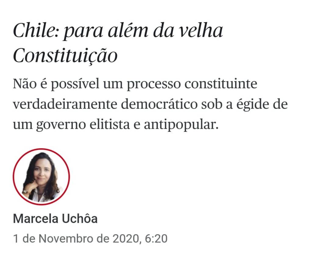 [Público] Chile: para além da velha&nbsp;Constituição