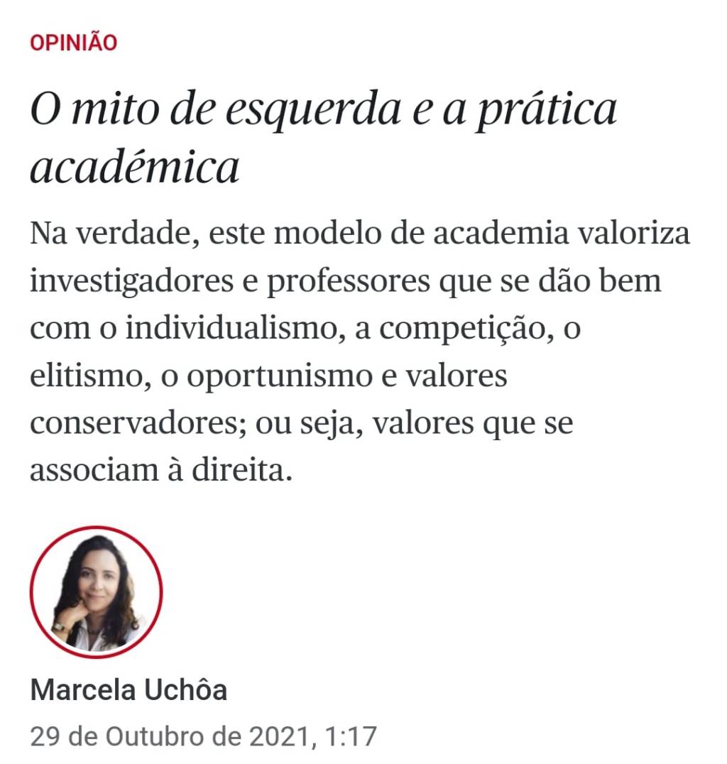 [Público] O mito de esquerda e a prática&nbsp;académica